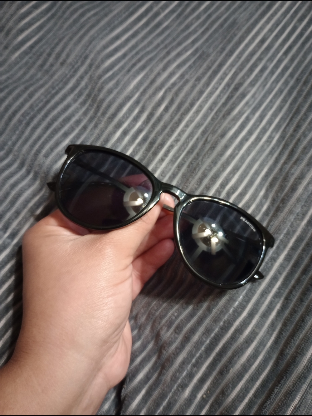 Kenneth Cole Reaction Black Men’s Sunglasses - Polarized Lenses